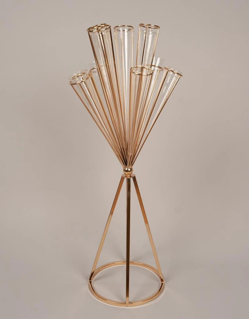 Metal Stand with Cone Glass Holder 32*90cm